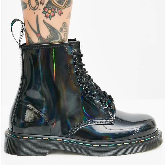 SOLD Dr. Martens 1460 RAINBOW IRIDESCENT Boots - Picture 3 of 7